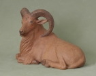 Ovce Berberská, keramika, 2021, 23 cm