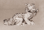 Čínský drak, glazovaná keramika, 1973, 20 cm