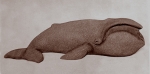 Greenland right whale, artificial stone, 53 cm, 1986