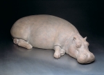 Hippo, artificial stone, 62 cm, 1988