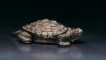 Common snapping turtle, pewter, 13 cm, 1986