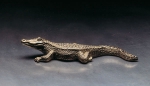 Krokodýl, cín, 1985, 20 cm