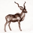Antilopa kudu, keramika, 1974, 24 cm
