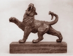Mythologic lion, pewter, 14 cm, 1985