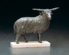 Hungarian sheep, pewter, 13 cm, 1989