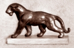 Black panther walking, modurit, 10 cm, 1973