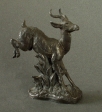 Antilopa skákavá ve skoku, cín, 1983, 9,5 cm