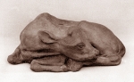 Tele, umělý kámen, 1984, 40 cm