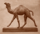 Arabian camel, pewter, 16 cm, 1985