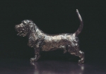 Basset hound, tin, 12 cm, 1987