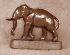 Indický slon, modurit, 1973, 12 cm