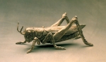 Grasshopper, pewter, 13 cm, 1989