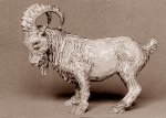 Siberian ibex, glazed ceramic, 19 cm, 1973