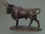 Krétský býk, cín, 1979, 11 cm