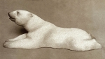 Lední medvěd, umělý kámen, 1975, 51 cm