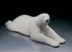 Polar bear, artificial stone, 63 cm, 1987