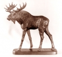 Moose bull, ceramic, 29 cm, 1974