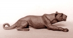 Lioness, terra-cotta, 24 cm, 1973