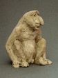 Proboscis monkey study, clay, 11 cm, 2005