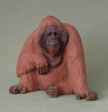 Orangutan, keramika, 2021, 22 cm