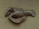 Crayfish, pewter, 7 cm, 1985